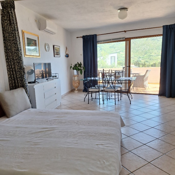 Dnevni boravak, Seaview apartmani Prvan Komiža, Seaview Apartmani Prvan uz more s pogledom, Komiža, otok Vis Komiža