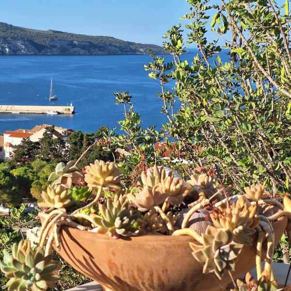 Dnevni boravak, Seaview apartmani Prvan Komiža, Seaview Apartmani Prvan uz more s pogledom, Komiža, otok Vis Komiža